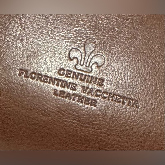 Dooney & Bourke Florentine Amelie Tote Leather Crossbody Satchel Chestnut EUC - Picture 4 of 16